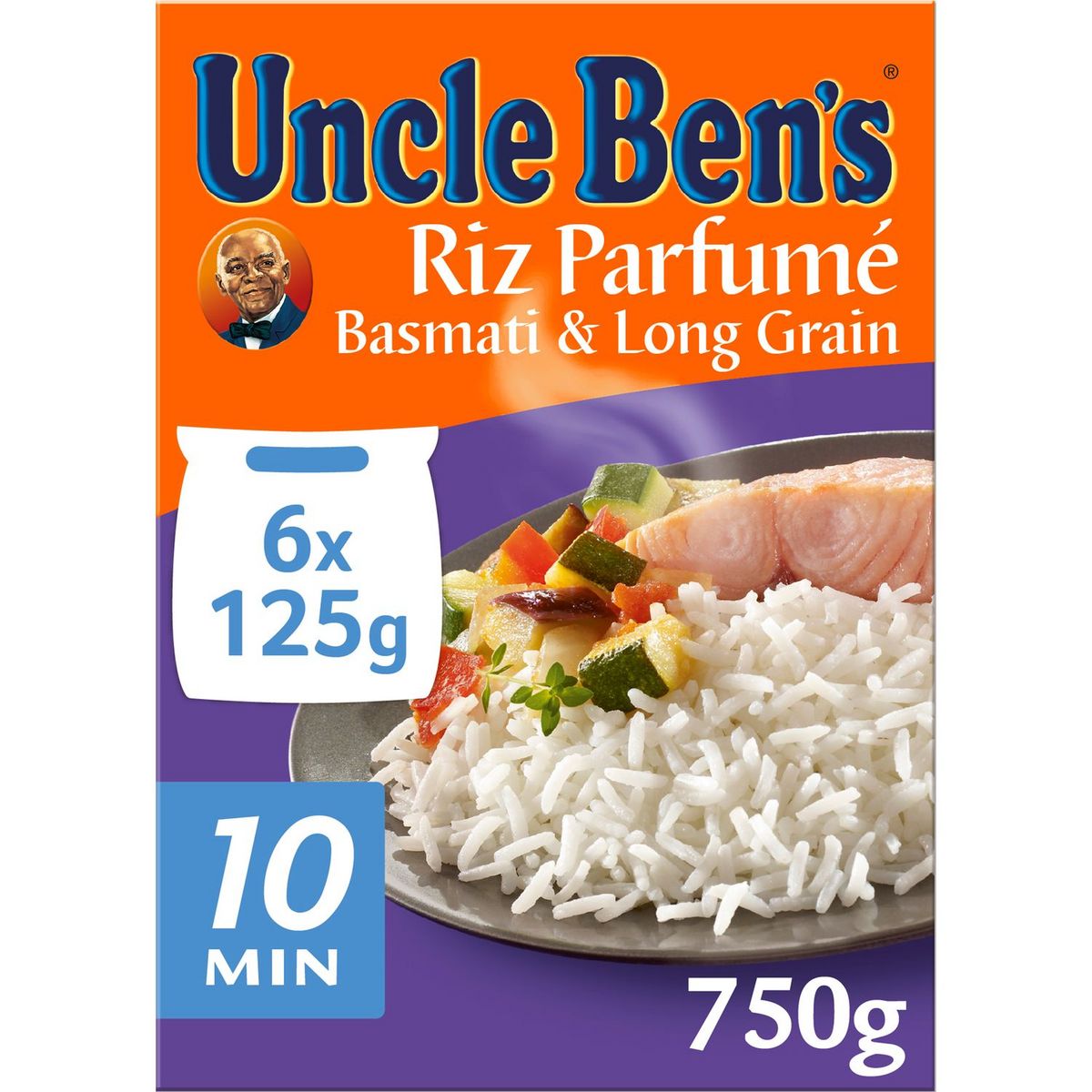 Uncle Ben Classic Basmati Lot de 6 boîtes de riz pour micro-ondes