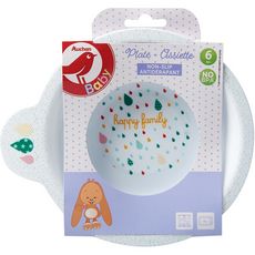 Auchan Auchan Baby Assiette Creuse Bi Matiere Avec Poignee Antiderapante 6 Mois X1 Pas Cher A Prix Auchan