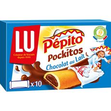 Pépito pockitos au chocolat au lait x10 - 295g pas cher à prix Auchan