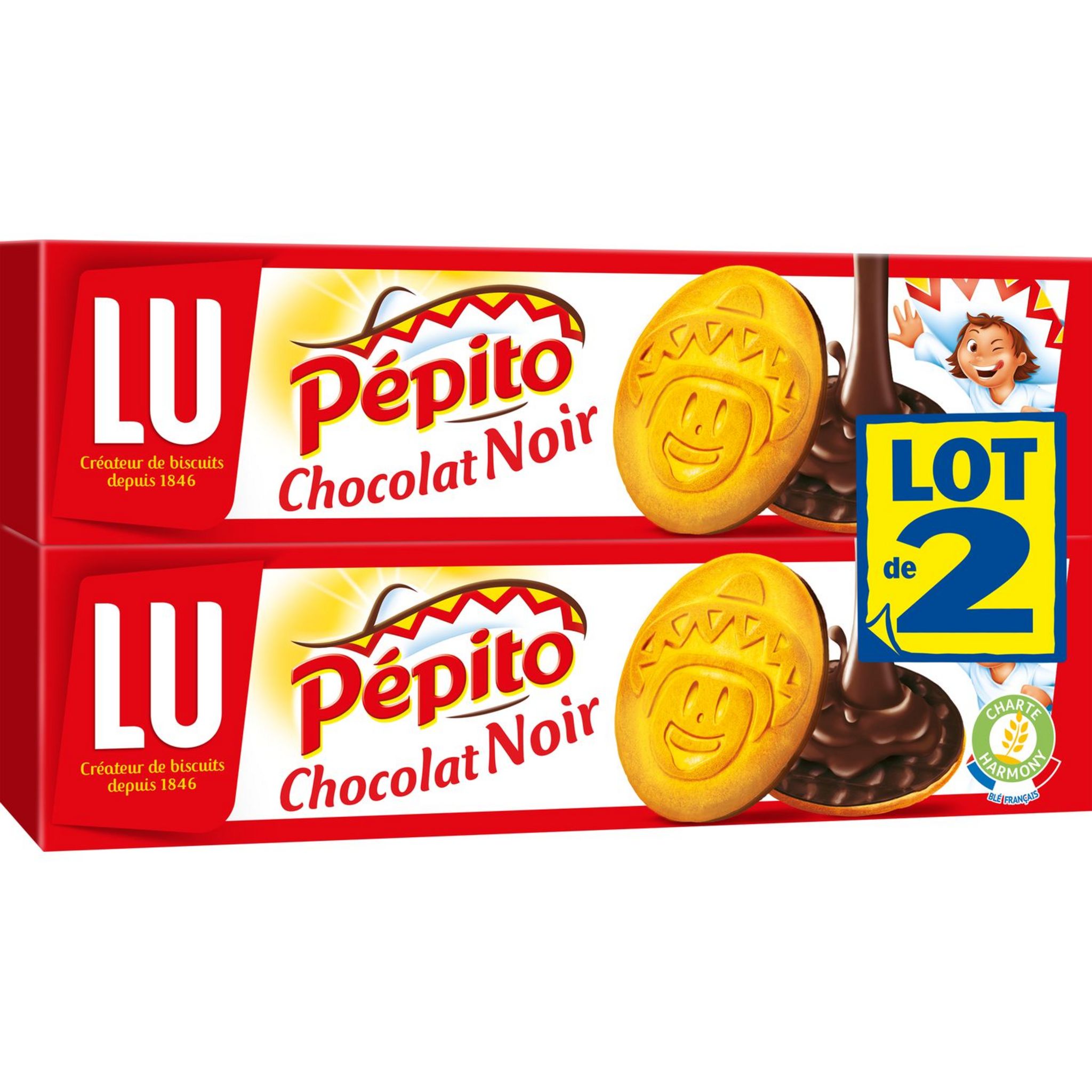 Pepito, Chocolat Noir 200g 7oz 2 PACK