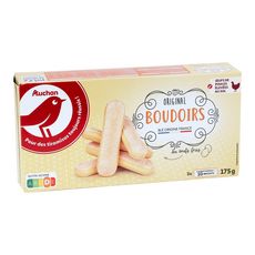 Auchan Boudoirs Aux œufs Frais Sachets Fraicheur 3x10 Biscuits 175g Pas Cher A Prix Auchan