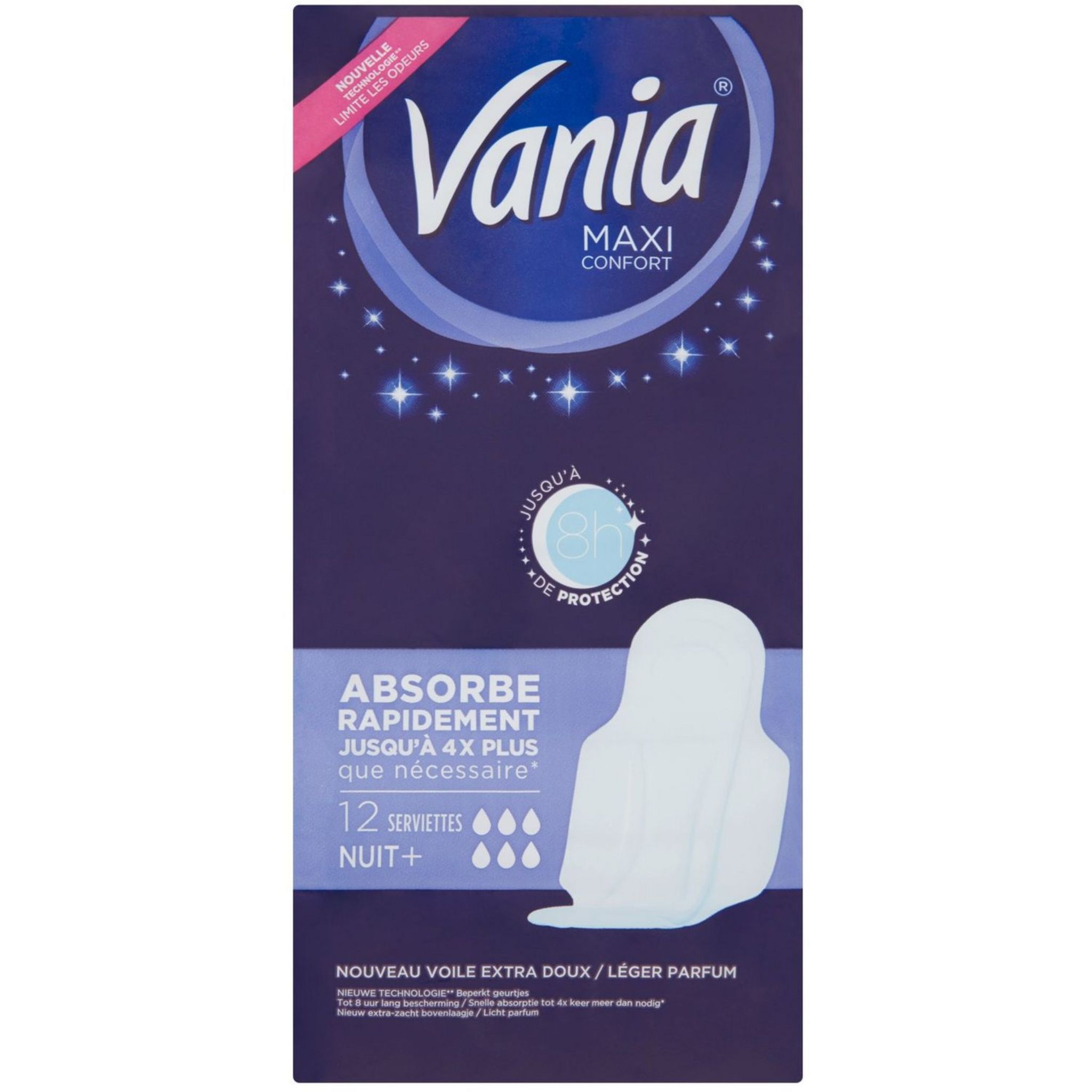 Serviettes Maxi nuit - Vania.