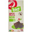 AUCHAN BIO Tablette de chocolat noir 85% 100g