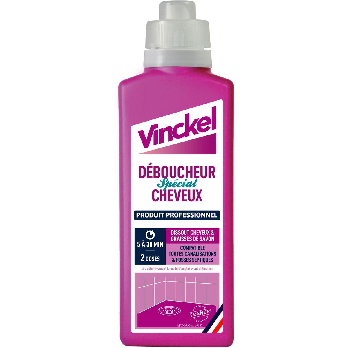 Déboucheur canalisation spécial cheveux 900ml