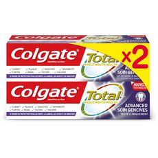 COLGATE Total Advanced dentifrice soin gencives 2x75ml