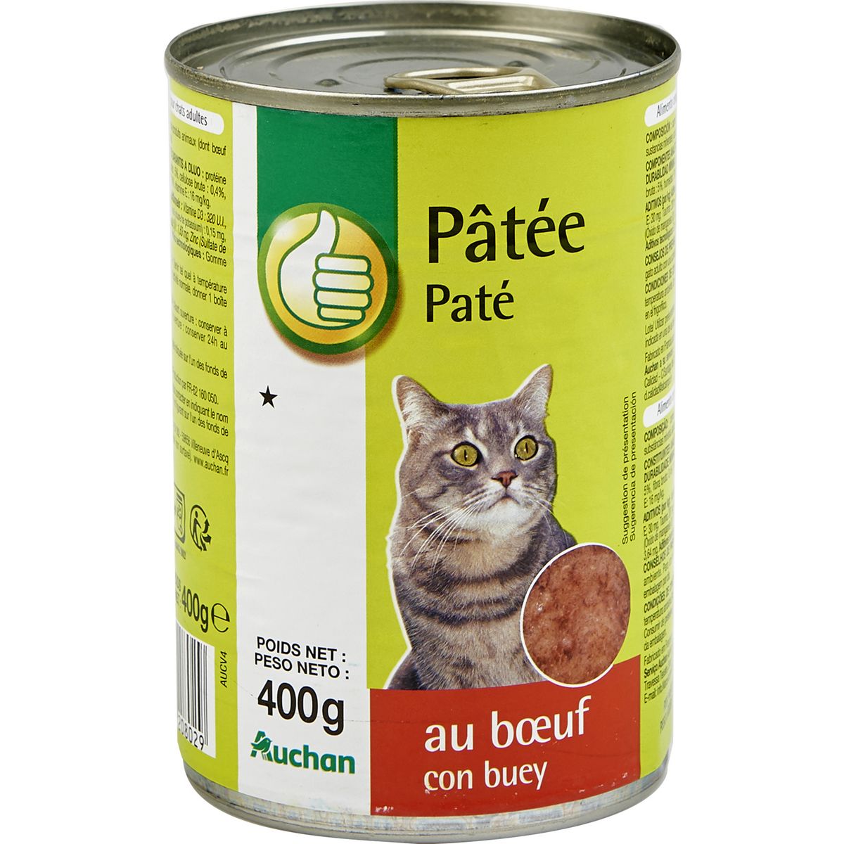 Boîte et sachet pour chat - Pâté pour chat