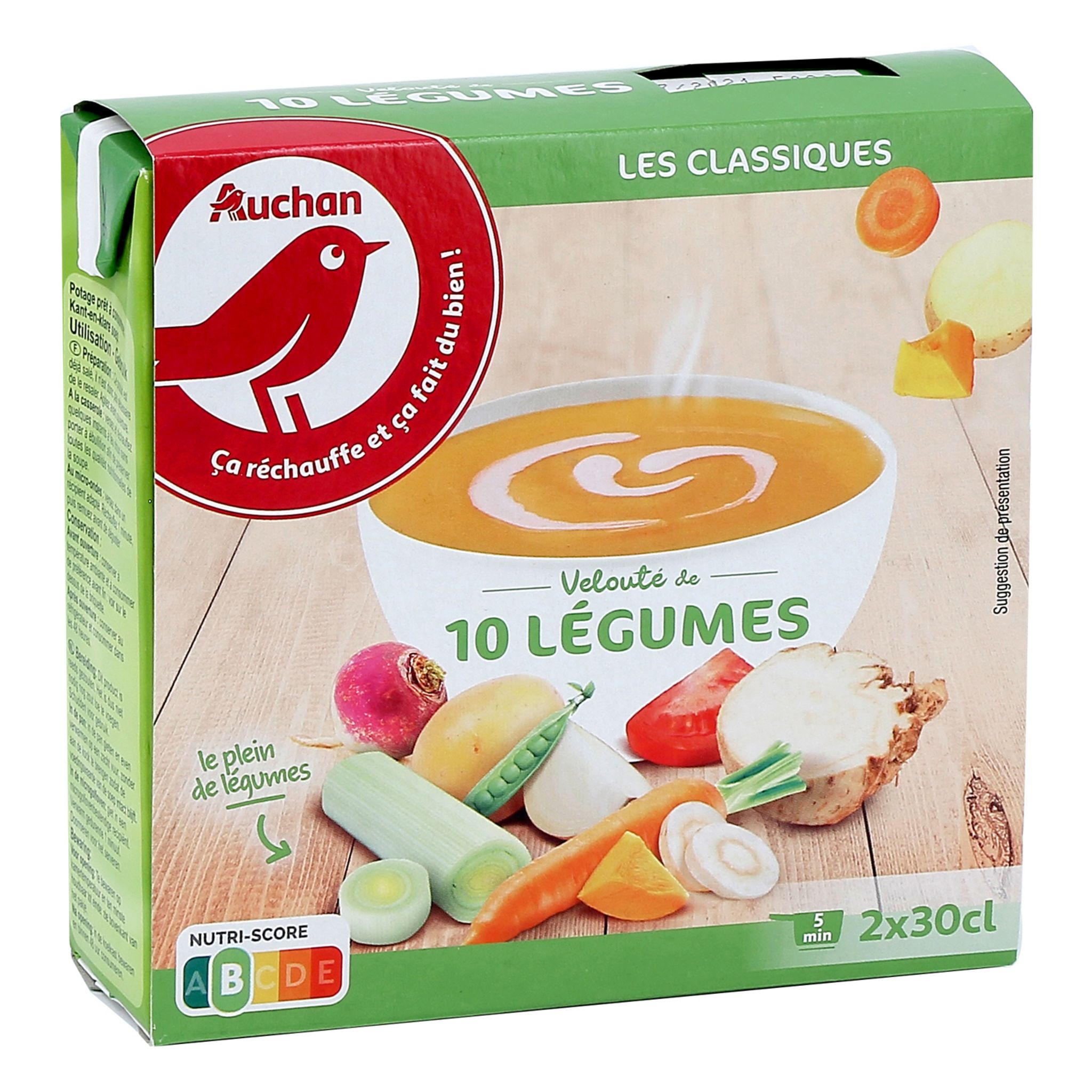 KNORR Soupe veloutée 9 légumes 2 personnes 2x30cl pas cher 