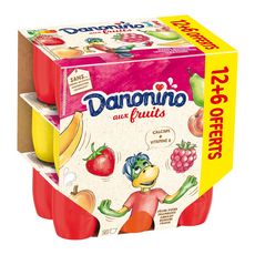 Danonino Yaourts Aux Fruits 18x50g Pas Cher A Prix Auchan