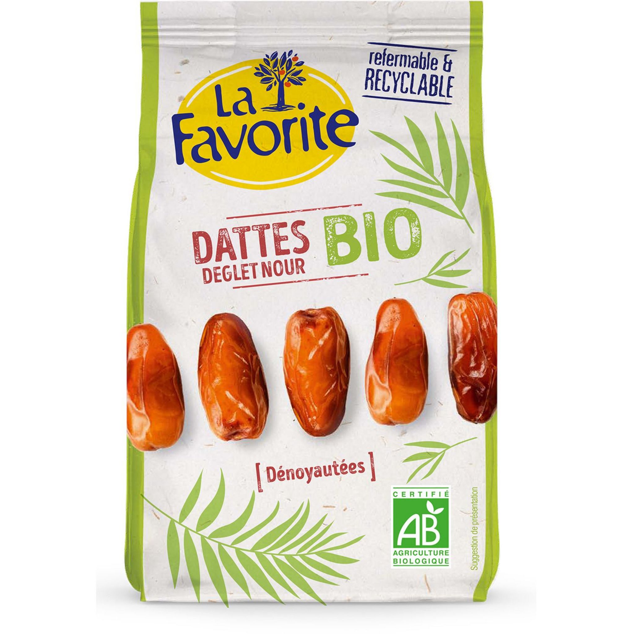 Dattes Deglet Nour dénoyautées bio