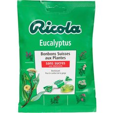 RICOLA Bonbon sans sucre à l'eucalyptus 70g