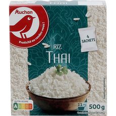 AUCHAN Auchan riz thaï sachets cuisson 4x125g