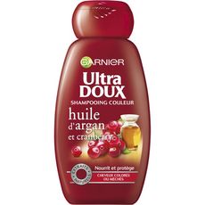 ULTRA DOUX Shampooing huile d'argan & cranberry cheveux colorés ou méchés 250ml
