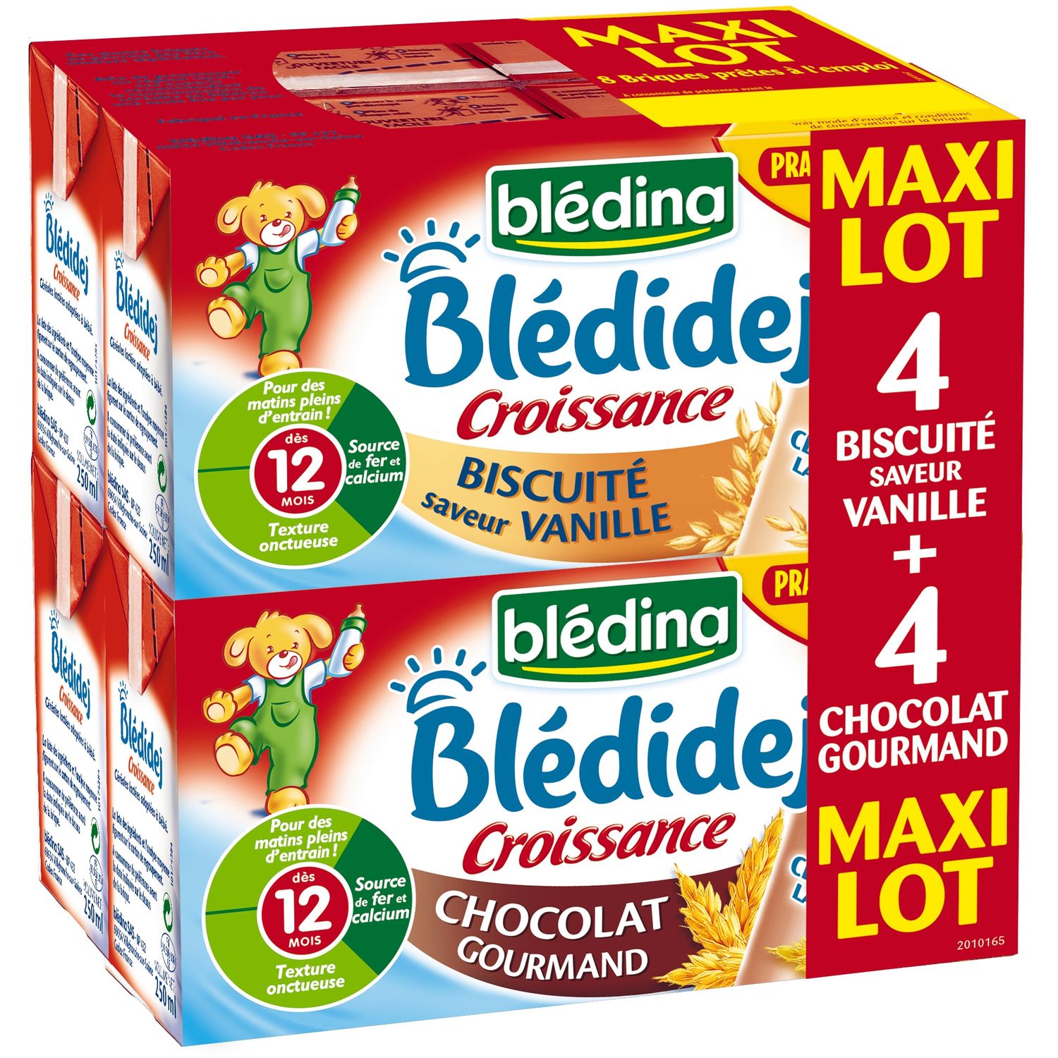 Blédina - Brique Délice Biscuité Vanille dès 12 mois (6x500ml) commandez en  ligne avec Flink !