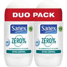 SANEX SANEX Zero % Déodorant bille 48h 2x50ml 2x50ml