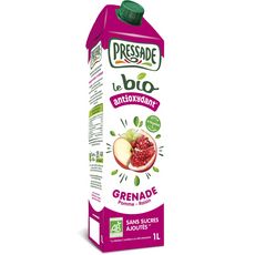 PRESSADE Jus de fruits antioxydant grenade pomme raisin bio 1l
