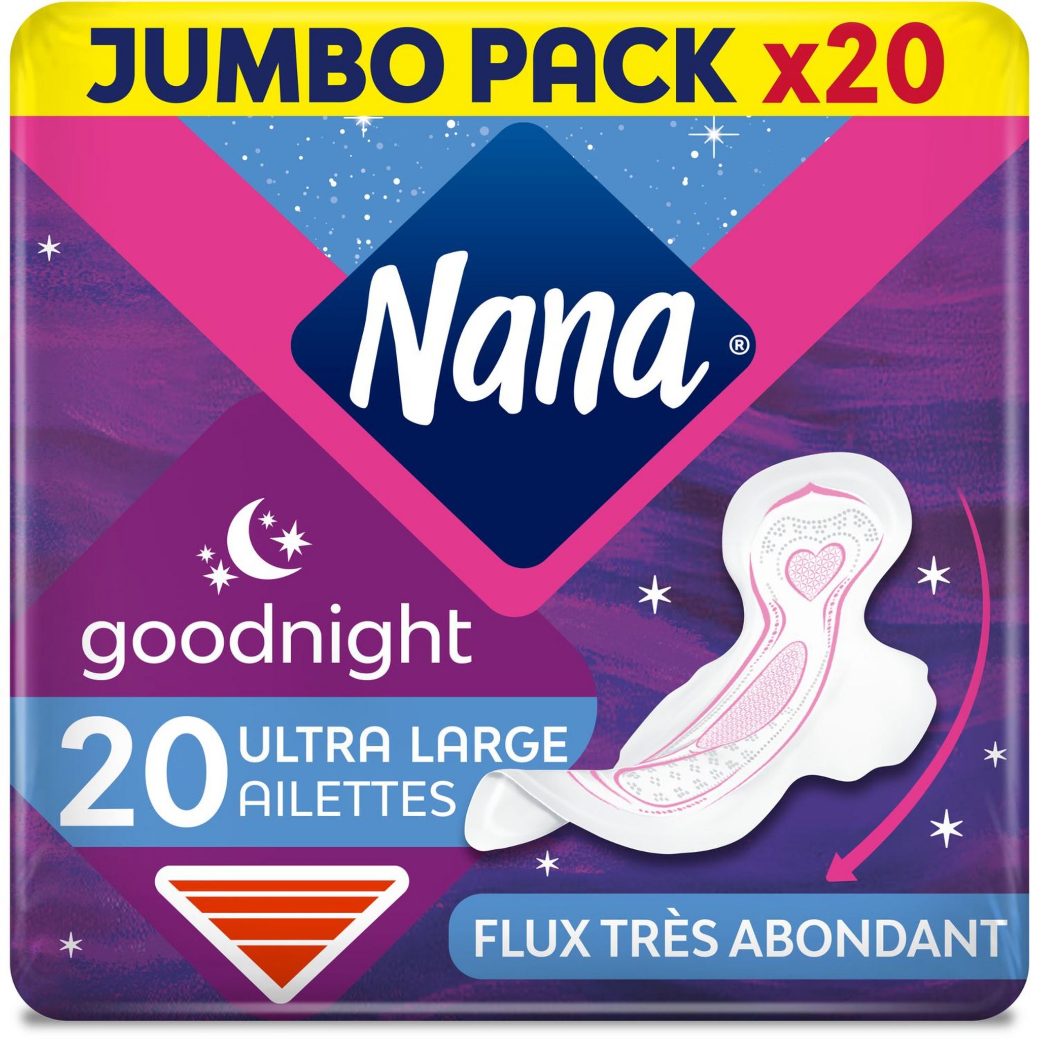 Grossiste Serviettes Hygiéniques Good Night Maxi X12 - NANA