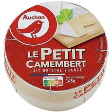 AUCHAN Petit camembert 145g