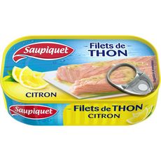SAUPIQUET Filets de thon au citron 115g