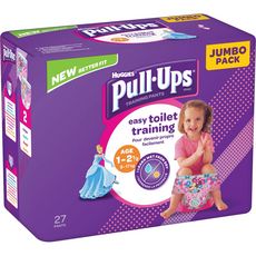 HUGGIES Pull-ups culottes d'apprentissage fille taille 4 (8-17kg) 27 culottes