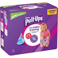 HUGGIES Pull-ups culottes d'apprentissage fille taille 5 (18-23kg) 25 culottes