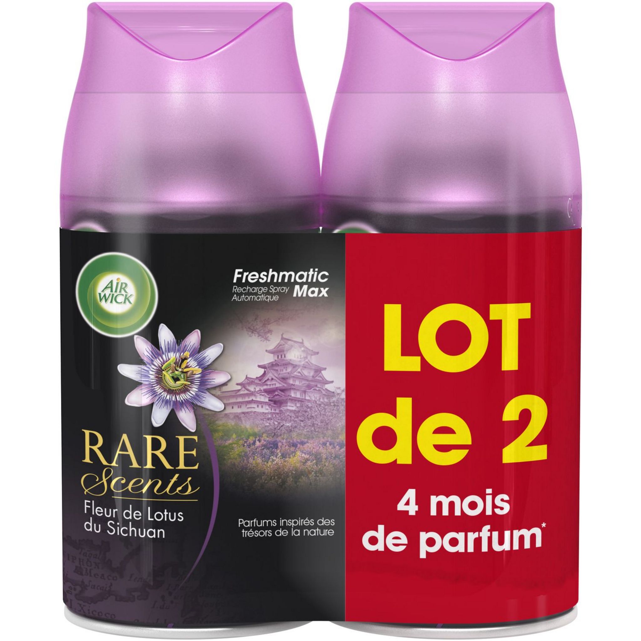 Stock Bureau - AIR WICK Recharge Diffuseur Freshmatic Max Rare Fleur de  Lotus du Sichuan 250 ml