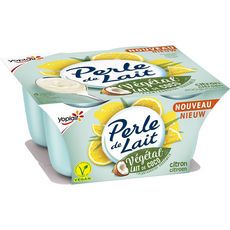 YOPLAIT Perle de Lait Dessert végétal lait de coco saveur citron 4x100g