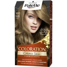 SCHWARZKOPF PALETTE Coloration crème soin permanente 500 blond foncé 3 produits 1 kit