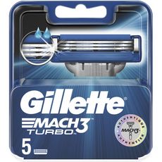 GILLETTE Mach3 Turbo recharge lames de rasoir 5 recharges