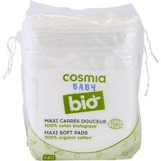 Cosmia Baby Bio Maxi Carres De Coton Douceur Bio 40 Cotons Pas Cher A Prix Auchan