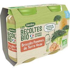 Bledina Petit Pot Brocolis Pommes De Terre Et Veau Bio Des 6 Mois 2x0g Pas Cher A Prix Auchan