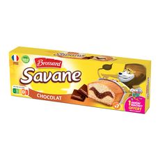 BROSSARD Savane Chocolat gâteaux marbrés, sachets individuels 7 gâteaux 189g