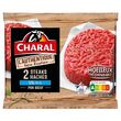 CHARAL Steaks hachés pur bœuf façon bouchère 5%mg 2 pièces 280g