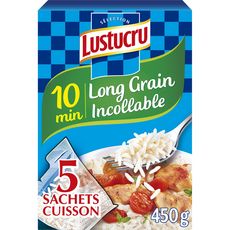 LUSTUCRU Lustucru Riz long grain incollable sachet cuisson 5x90g 5 sachets 5x90g