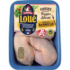 LOUE Cuisses de poulet fermier label rouge 3 pièces 900g