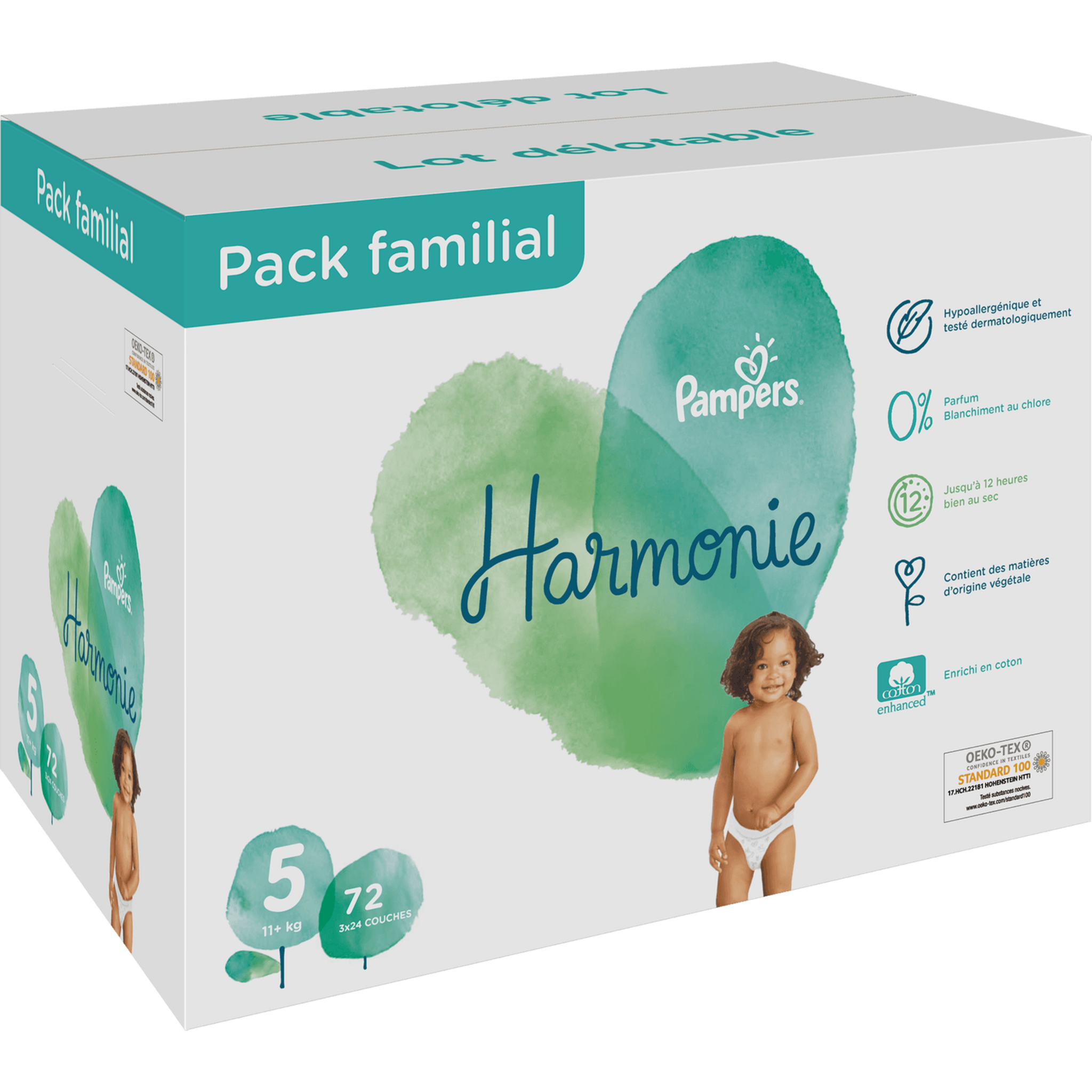 PAMPERS Harmonie Langes Taille 5 18pc