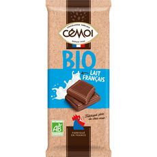 CEMOI Tablette de chocolat au lait bio 100g