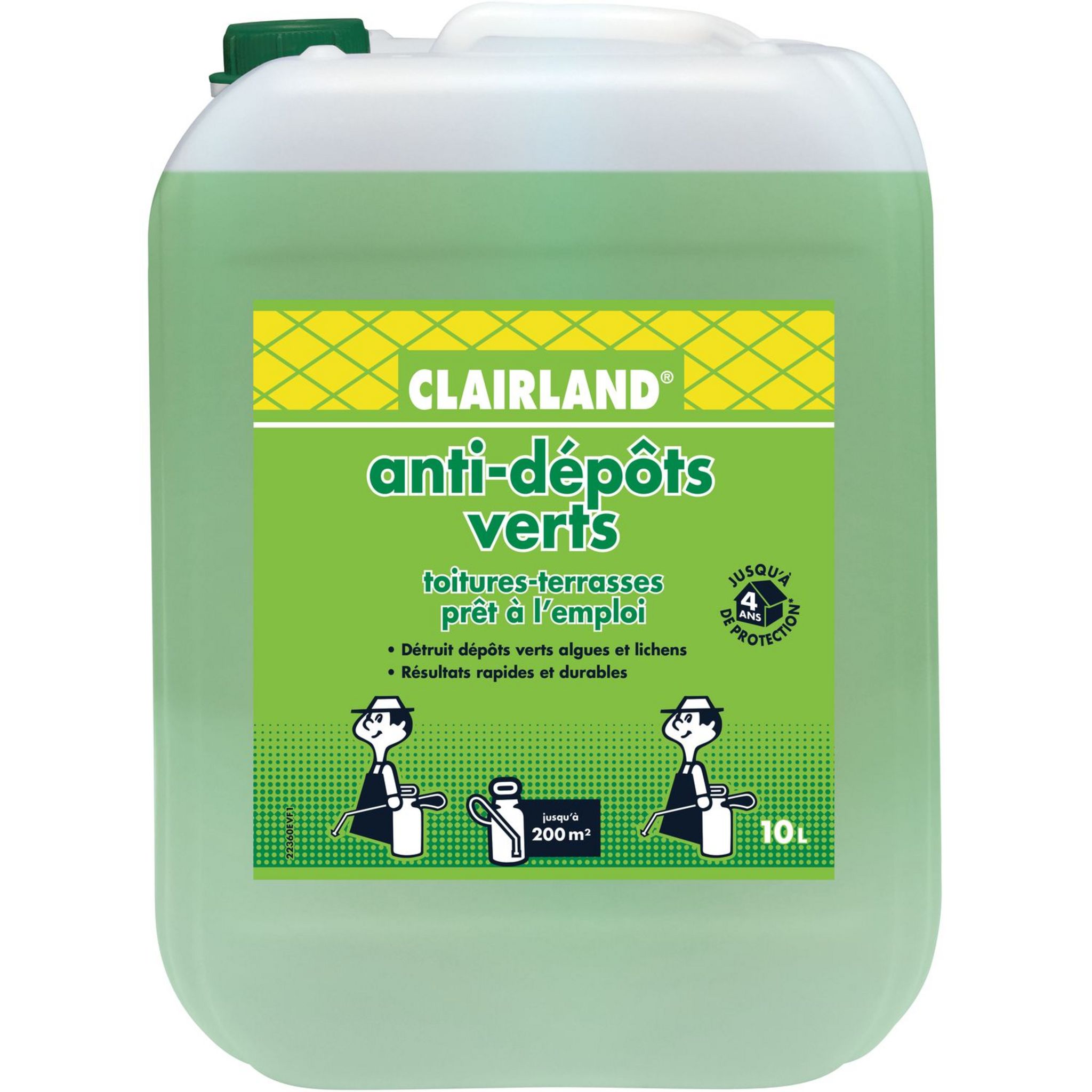 Clairland - Anti-mousse Allées Terrasses - Bio 1 L - Gamm vert