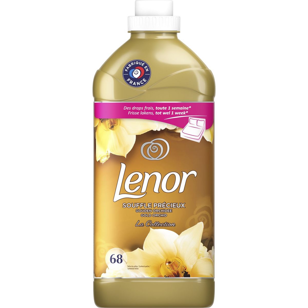 LENOR Souffle Précieux Adoucissant linge concentré 2x36 lavages 2x0,9l pas  cher 