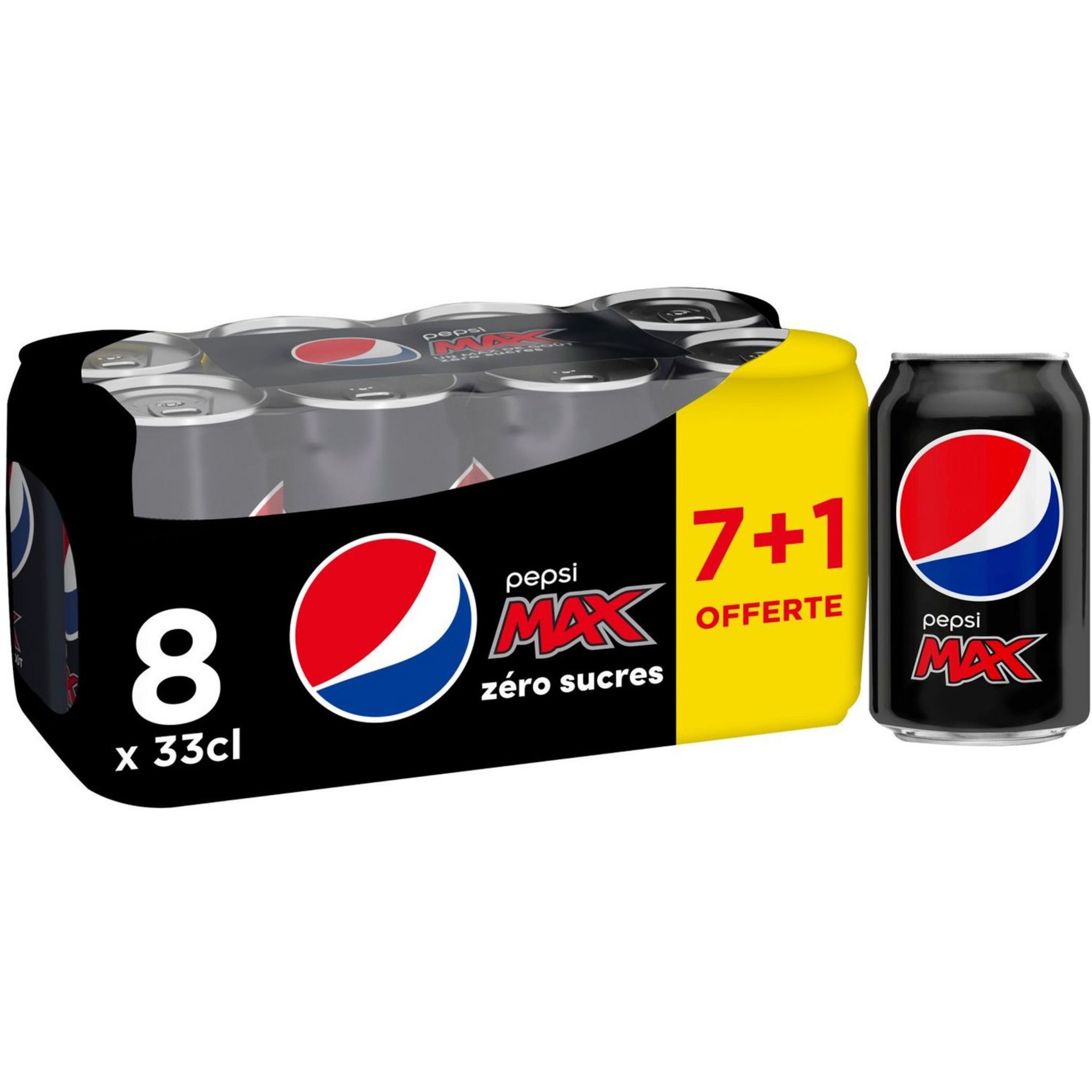 PEPSI ZÉRO Boisson gazeuse aux extraits végétaux zéro sucres 5+1