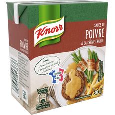Knorr KNORR Sauce au poivre et à la crème fraîche sans conservateur, fabriqué en Alsace