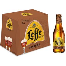 LEFFE Bière Belge d'Abbaye ambrée 6,6% 12x25cl