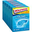 HOLLYWOOD Ice Fresh Chewing-gums sans sucres menthe fraîche 5x10 dragées 70g