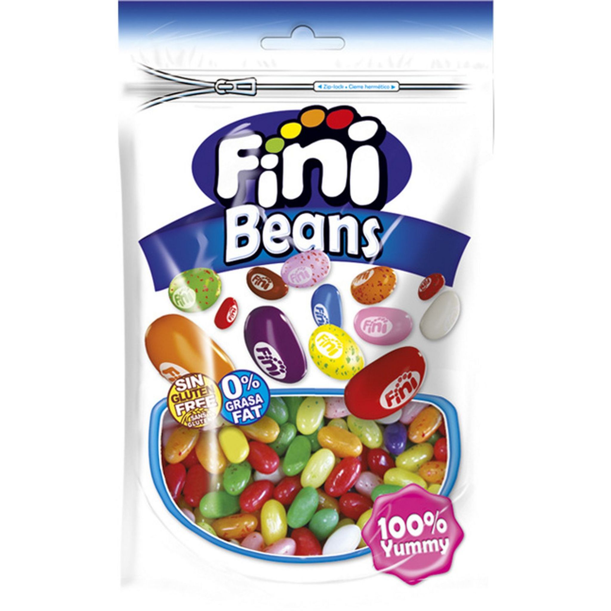 FINI Beans Bonbons colorés sans gluten 180g pas cher 