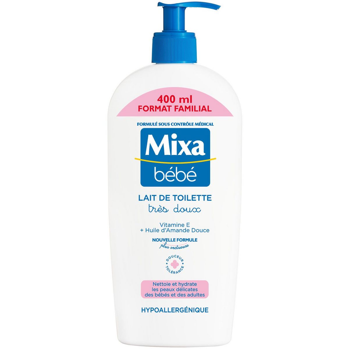 Mixa Bebe Lait De Toilette Tres Doux Hypoallergenique 400ml Pas Cher A Prix Auchan