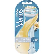 VENUS Comfort Glide rasoir 3 lames vanille avec recharges 2 recharges 1 rasoir