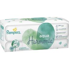 PAMPERS Aqua Harmonie lingettes au coton bio pour bébé 96 lingettes
