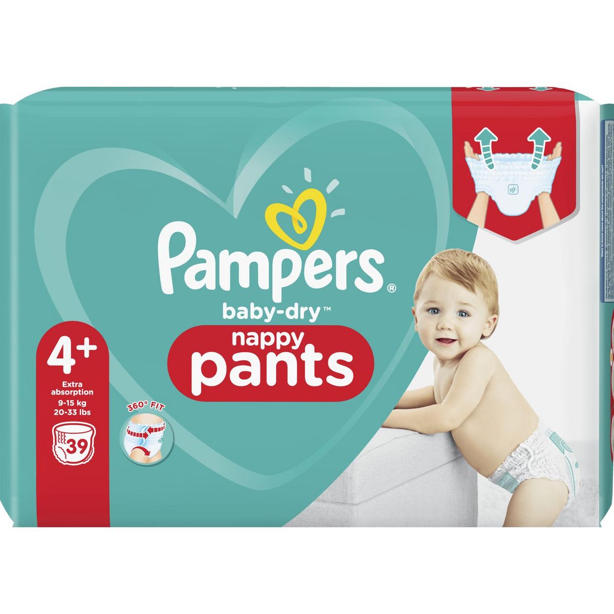 Pampers Baby Dry Geant Couches Taille 4 9 15kg 39 Couches Pas Cher A Prix Auchan