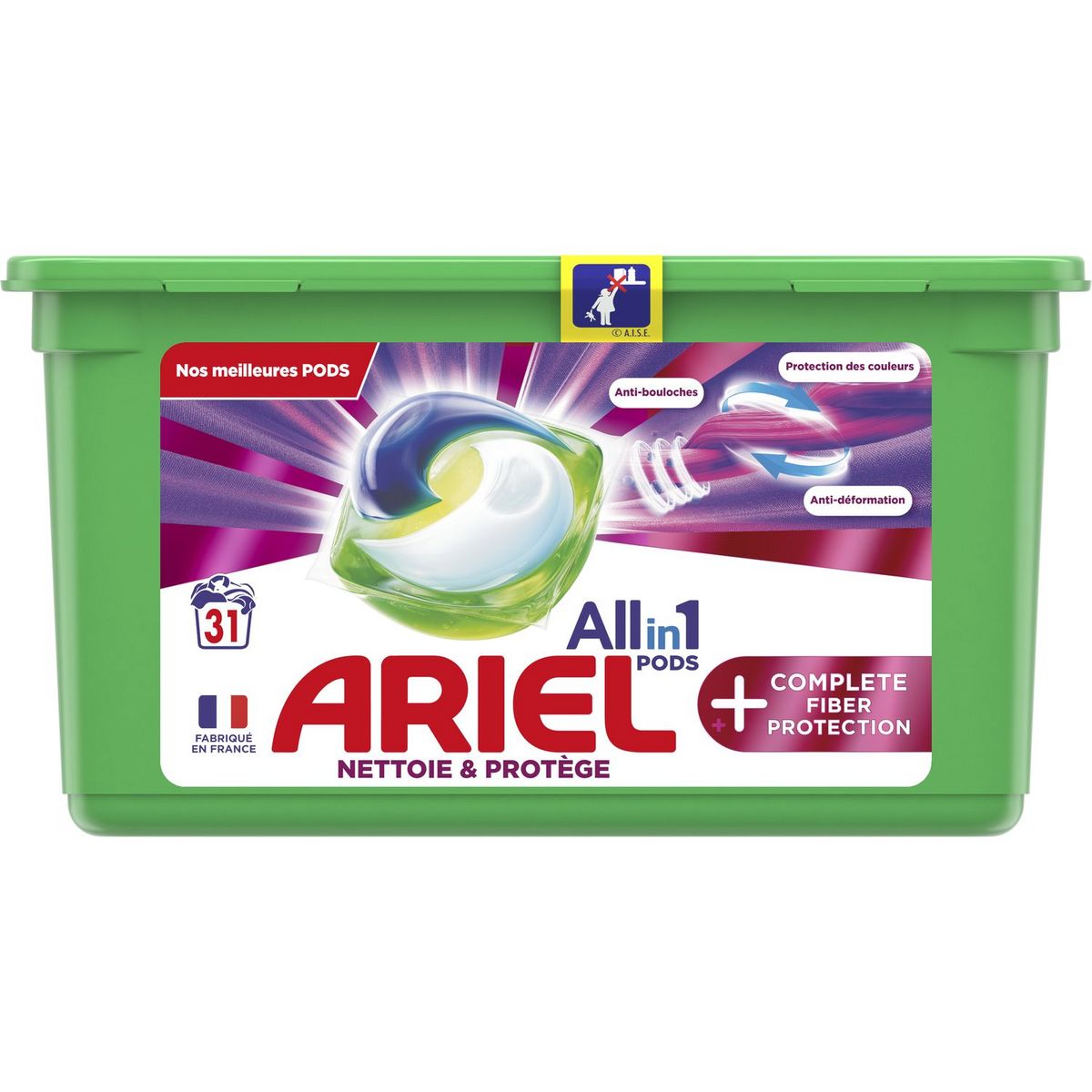 ARIEL Pods Lessive capsules écodoses tout en 1 31 lavages 31 capsules