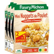 FLEURY MICHON Mini nuggets de poulet et coquillettes 2 +1 offert 2x280g