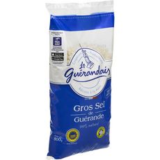 LE GUERANDAIS Gros sel de Guérande 100% naturel sans additif produit en Bretagne IGP 800g